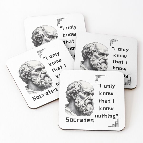 Item preview, Portrait Socrates famous quote for stoicism lovers designed and sold by CachoGlorious.