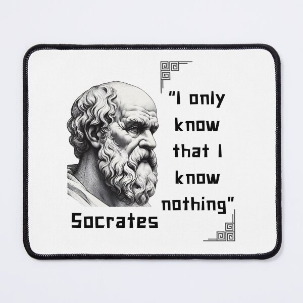 Item preview, Portrait Socrates famous quote for stoicism lovers designed and sold by CachoGlorious.