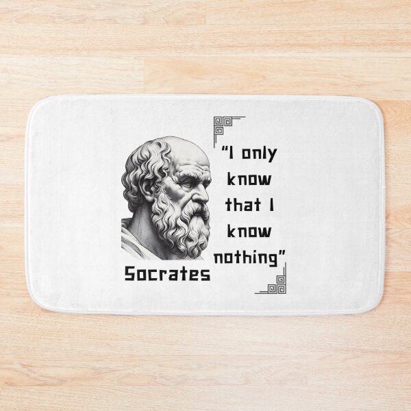 Item preview, Portrait Socrates famous quote for stoicism lovers designed and sold by CachoGlorious.