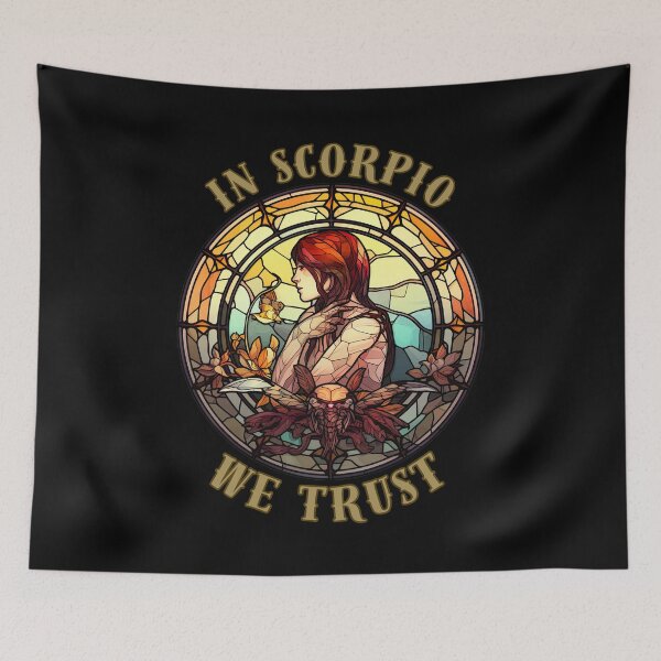 Item preview, In Scorpio We Trust. scorpio horoscope designed and sold by ZodiacWonders.