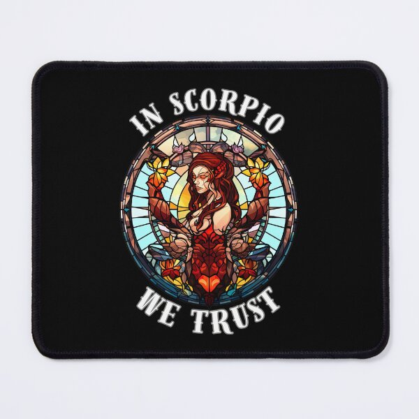 Item preview, In Scorpio We Trust. scorpio quote designed and sold by ZodiacWonders.
