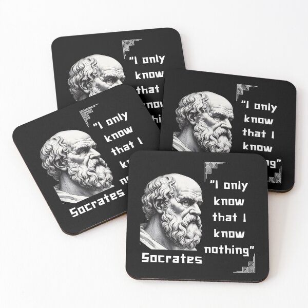 Item preview, Portrait Socrates famous quote for stoicism lovers designed and sold by CachoGlorious.
