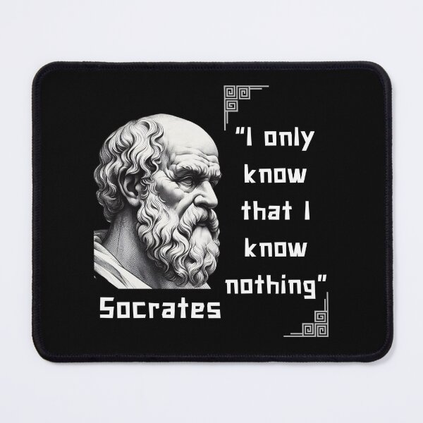 Item preview, Portrait Socrates famous quote for stoicism lovers designed and sold by CachoGlorious.