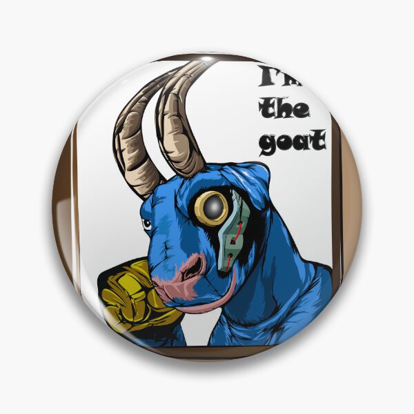 Item preview, grass arts, the blue cyber goat designed and sold by GrassArts.