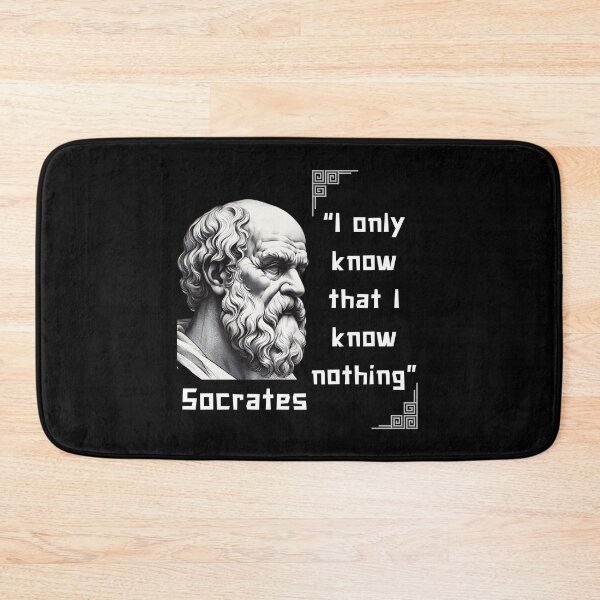 Item preview, Portrait Socrates famous quote for stoicism lovers designed and sold by CachoGlorious.