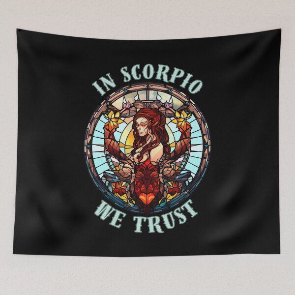Item preview, In Scorpio We Trust. scorpio funny designed and sold by ZodiacWonders.