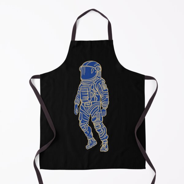 Item preview, Astronaut drawing - yellow lines with blue background. designed and sold by DaveDanchuk.