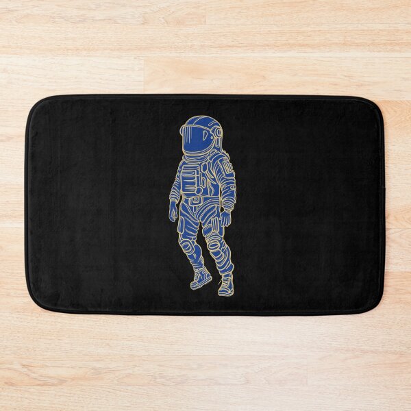 Item preview, Astronaut drawing - yellow lines with blue background.  designed and sold by DaveDanchuk.