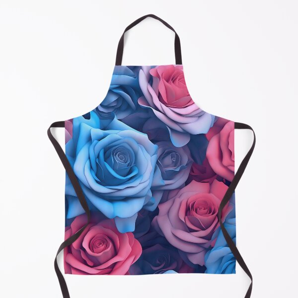 Item preview, stunning blue and pink rose camouflage print, designed and sold by dcrc.