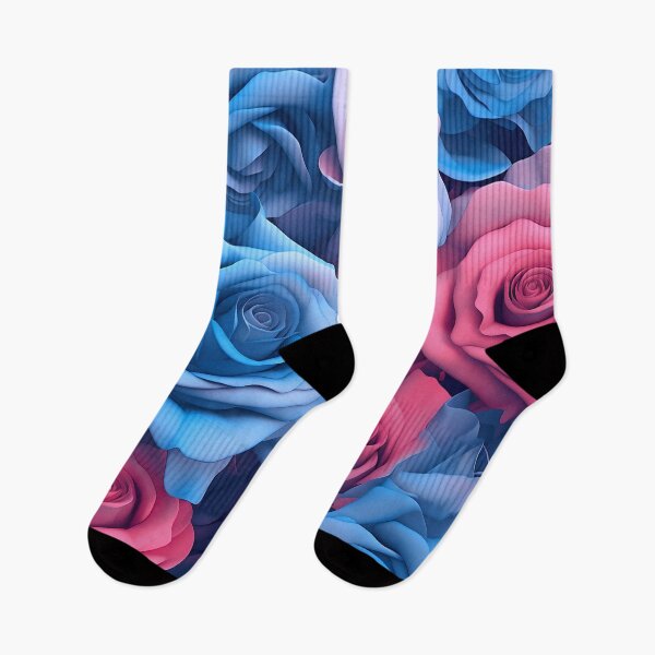 Item preview, stunning blue and pink rose camouflage print, designed and sold by dcrc.