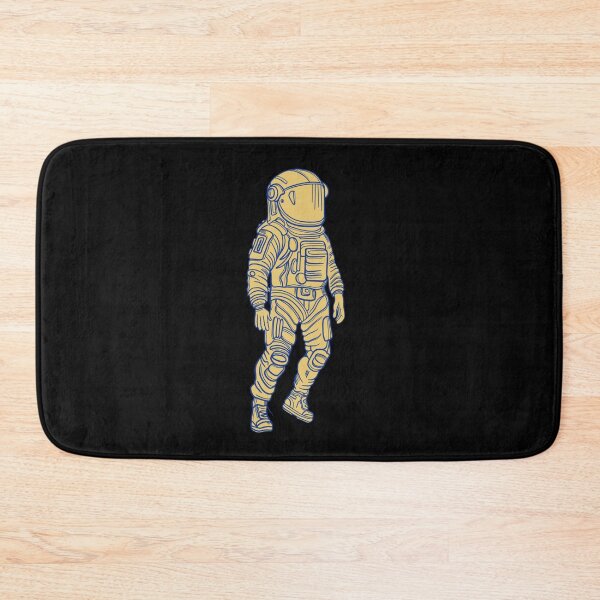 Item preview, Astronaut drawing - blue lines with yellow background.  designed and sold by DaveDanchuk.