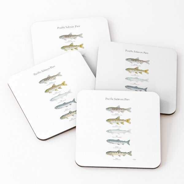 Item preview, Pacific Salmon Parr Painting designed and sold by Stephen Emms.