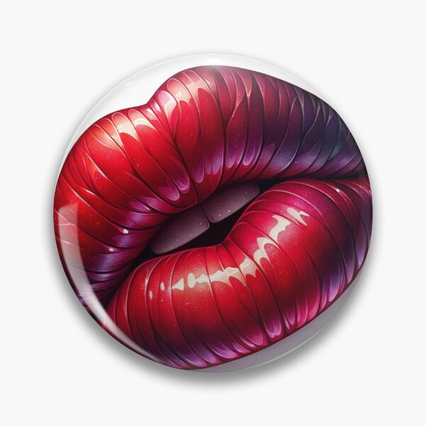 Item preview, Pretty Red Lips Sticker Art designed and sold by mymagicstoreus.