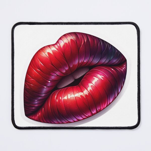 Item preview, Pretty Red Lips Sticker Art designed and sold by mymagicstoreus.
