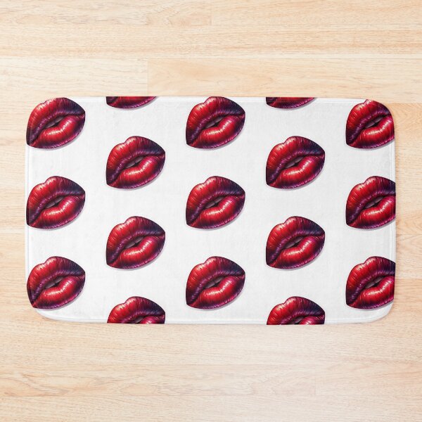 Item preview, Pretty Red Lips Sticker Art designed and sold by mymagicstoreus.