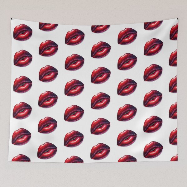 Item preview, Pretty Red Lips Sticker Art designed and sold by mymagicstoreus.