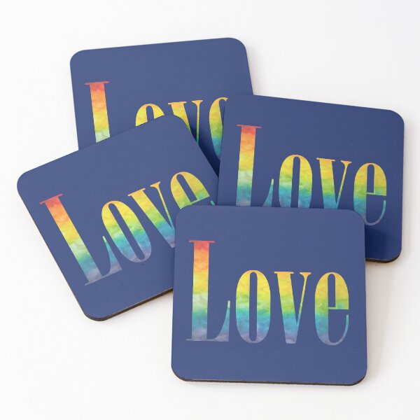 Item preview, Love Rainbow Text Design LGBT Support designed and sold by kakarikihill.