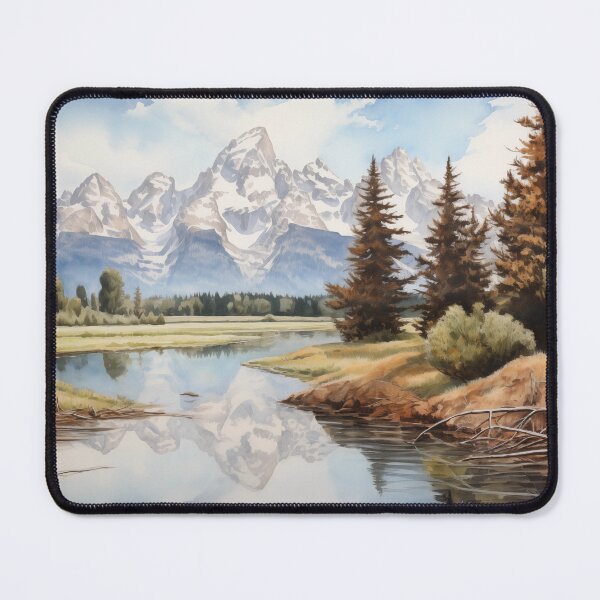 Item preview, Grand Teton in Watercolor designed and sold by WatercolorWilds.