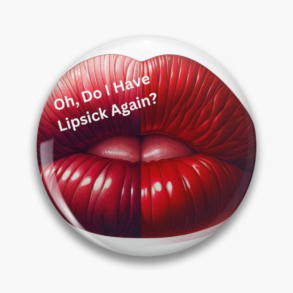 Item preview, Pretty Red With Lip Stick On Teeth Lips Sticker Art designed and sold by mymagicstoreus.