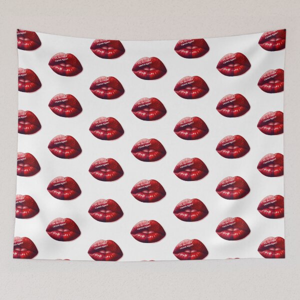 Item preview, Pretty Red With Lip Stick On Teeth Lips Sticker Art designed and sold by mymagicstoreus.
