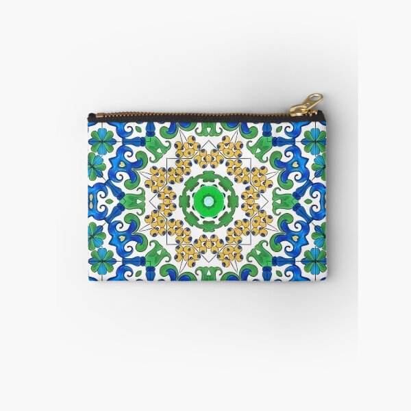Item preview, Majolica tiles in blue, yellow and green designed and sold by SophieClimaArt.
