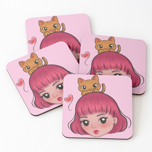 Item preview, Girl and a kitty 5 designed and sold by carolschaferr.