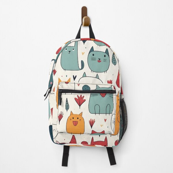 Item preview, Happy cat all over animal print designed and sold by dcrc.