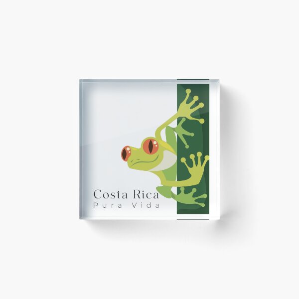 Item preview, Costa Rica Pura Vida Frog  designed and sold by J.P Graphic Studio.