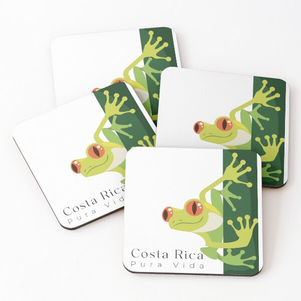 Item preview, Costa Rica Pura Vida Frog  designed and sold by J.P Graphic Studio.