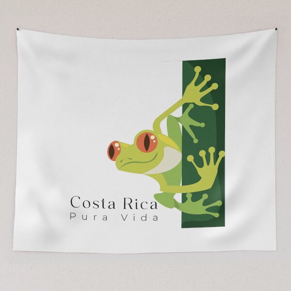 Item preview, Costa Rica Pura Vida Frog  designed and sold by J.P Graphic Studio.
