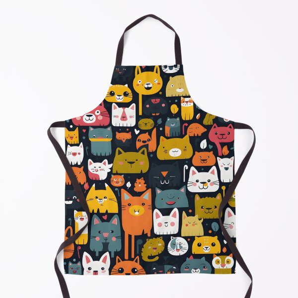 Item preview, happy cat all over animal print designed and sold by dcrc.