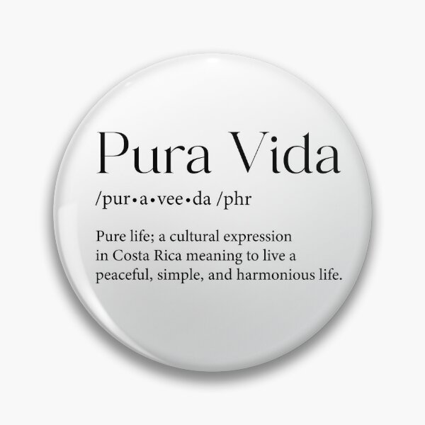 Item preview, Costa Rica Pura Vida meaning designed and sold by J.P Graphic Studio.