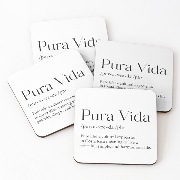 Item preview, Costa Rica Pura Vida meaning designed and sold by J.P Graphic Studio.