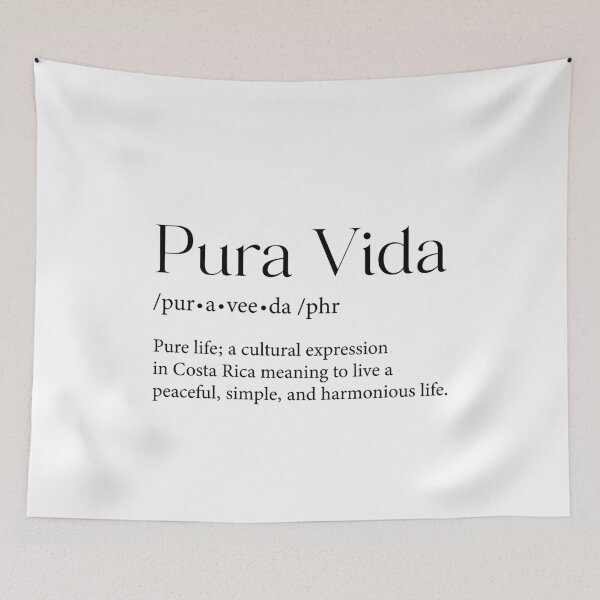 Item preview, Costa Rica Pura Vida meaning designed and sold by J.P Graphic Studio.