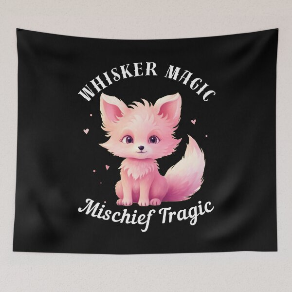 Item preview, Whisker Magic, Mischief Tragic. fox quote designed and sold by FoxVibes.