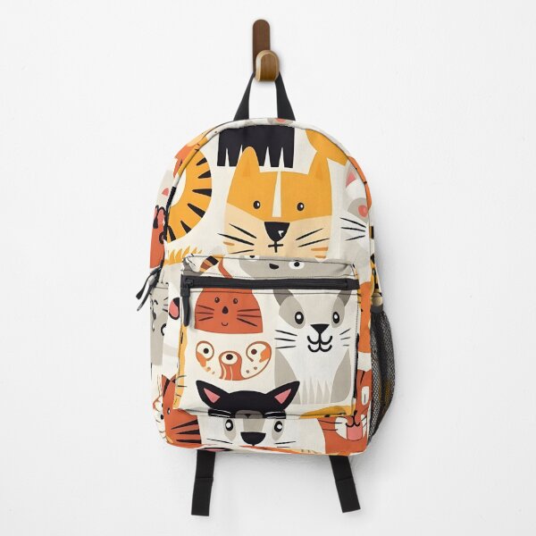 Item preview, Happy cat all over animal print designed and sold by dcrc.