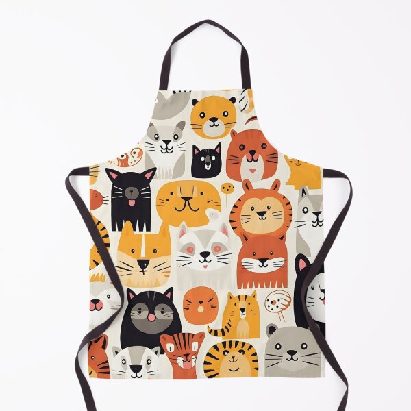 Item preview, Happy cat all over animal print designed and sold by dcrc.