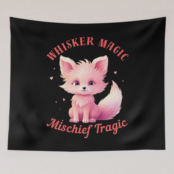 Artikelvorschau, Schnurrhaarmagie, tragischer Unfug. Retro-Fuchs entworfen und verkauft von FoxVibes.