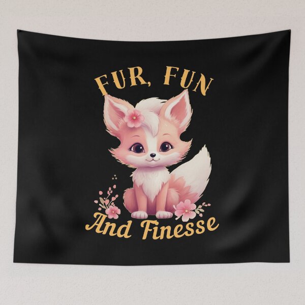 Item preview, Fur, Fun, And Finesse. fox lover designed and sold by FoxVibes.