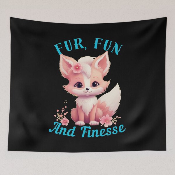 Item preview, Fur, Fun, And Finesse. fox face designed and sold by FoxVibes.
