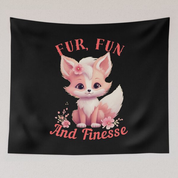 Item preview, Fur, Fun, And Finesse. fox head designed and sold by FoxVibes.