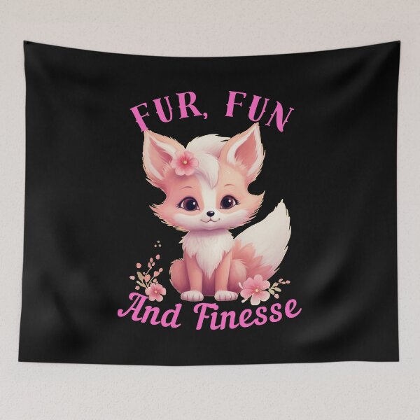Item preview, Fur, Fun, And Finesse. cool fox designed and sold by FoxVibes.