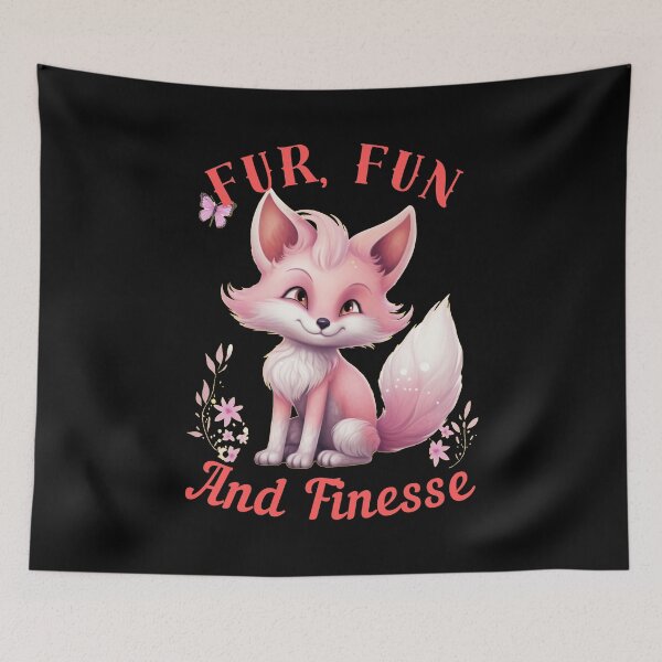 Item preview, Fur, Fun, And Finesse. retro fox designed and sold by FoxVibes.