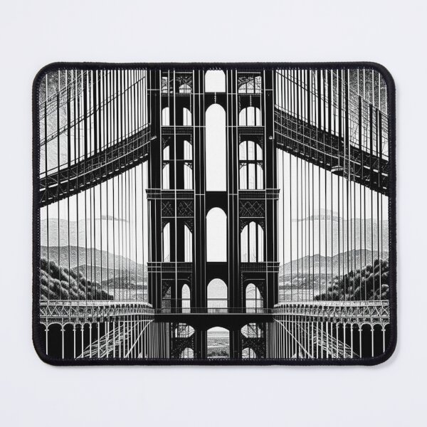 Item preview, Golden Gate Bridge in Abstract Geometry designed and sold by HippieFarms11.