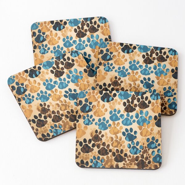 Item preview, puppy paw print collage art designed and sold by dcrc.