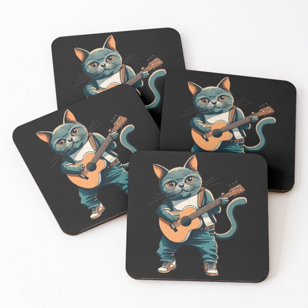 Item preview, Guitar Cat designed and sold by MillenniumDrip.