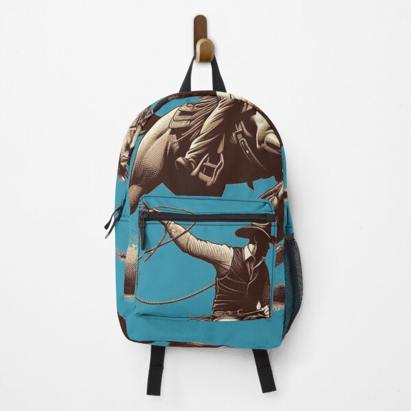 Item preview, Pferdeliebe, a cowboy immersed in the tension of lassoing an unruly calf. designed and sold by Mahilis.