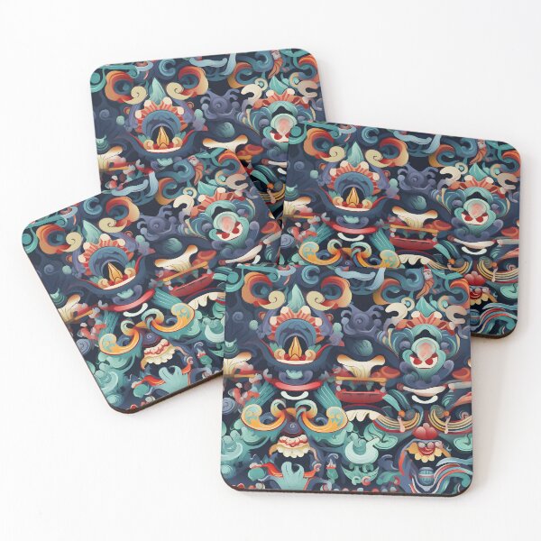 Item preview, A Chinese new year opera mask with elaborate designs and vibration designed and sold by sample325.