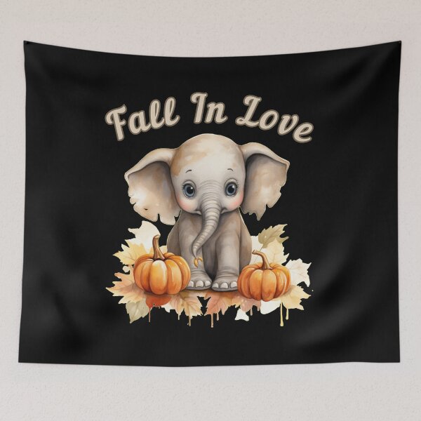 Item preview, Fall In Love. elephant head designed and sold by ElephantVibes.