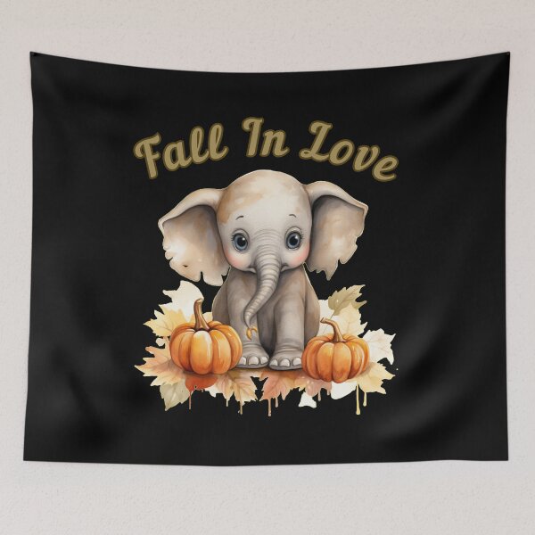 Item preview, Fall In Love. elephant head designed and sold by ElephantVibes.